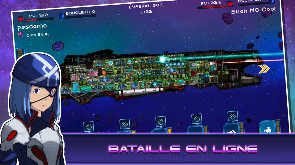 Capture d'écran de Pixel Starships™ Space MMORPG sur iPhone 5