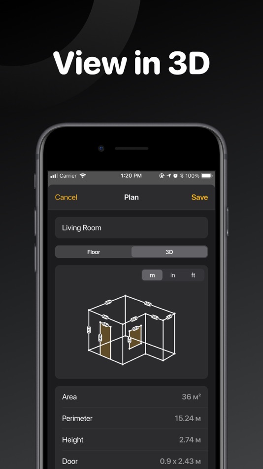 #8. Tape Measure Арр (iOS) 作者: AppFusion OU