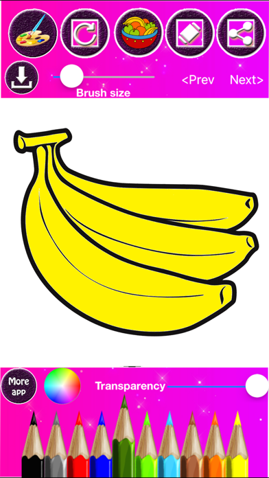 Fruits Coloring & Drawing Screenshot