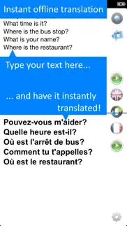 offline french translator app iphone screenshot 3