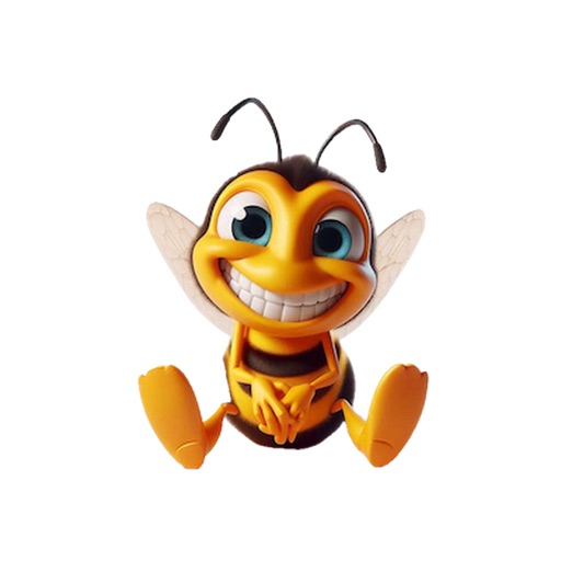 Happy Wasp Stickers