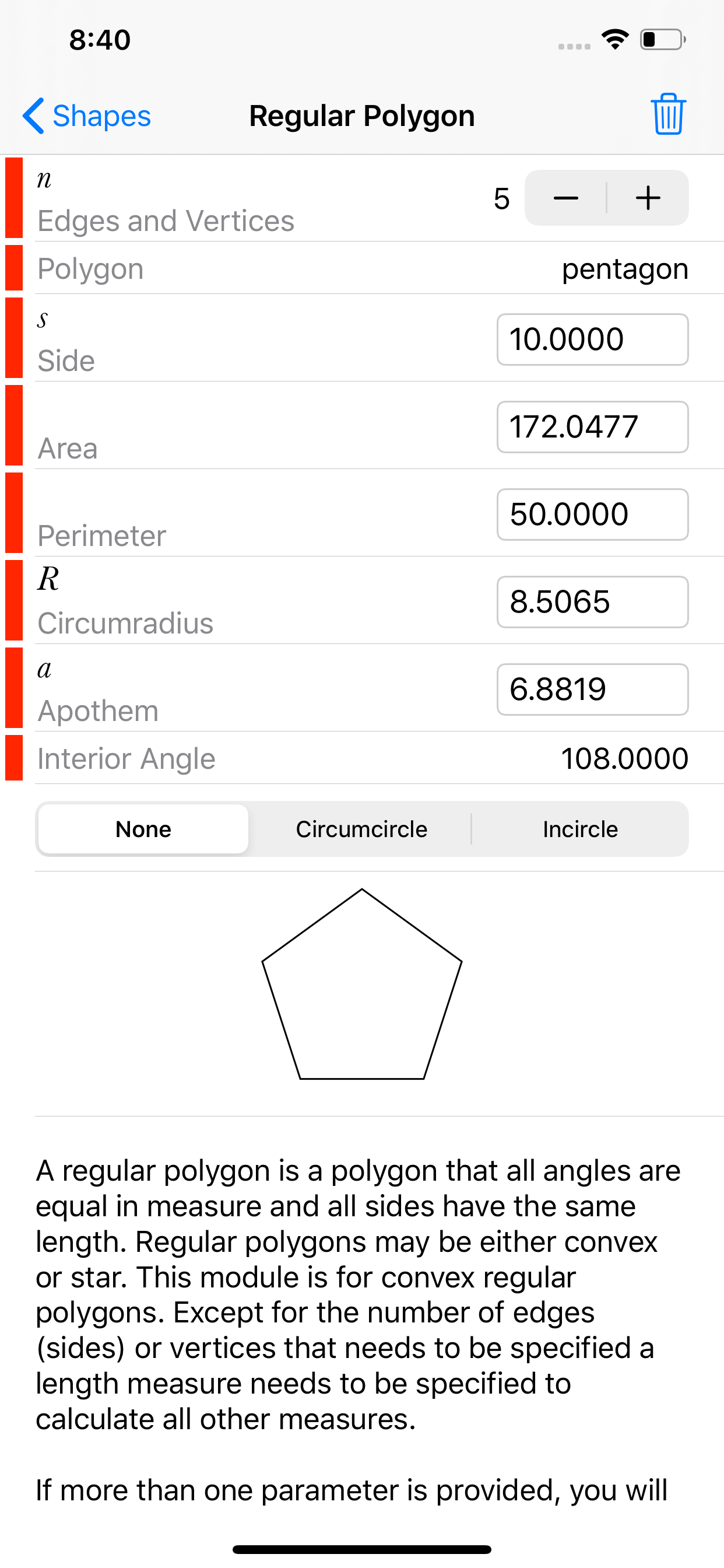 Geometry Calculator++ screenshot 6