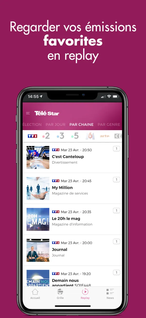 Screenshot #1 pour TéléStar programmes & actu TV