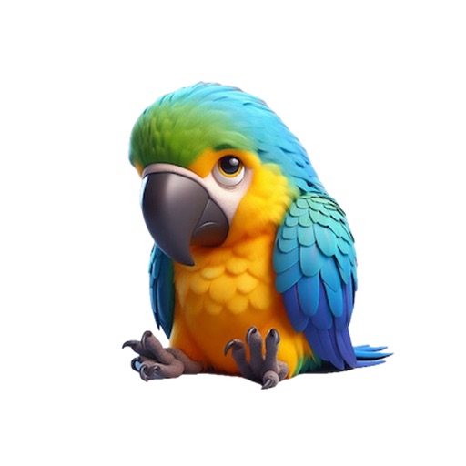 Sad Macaw Stickers