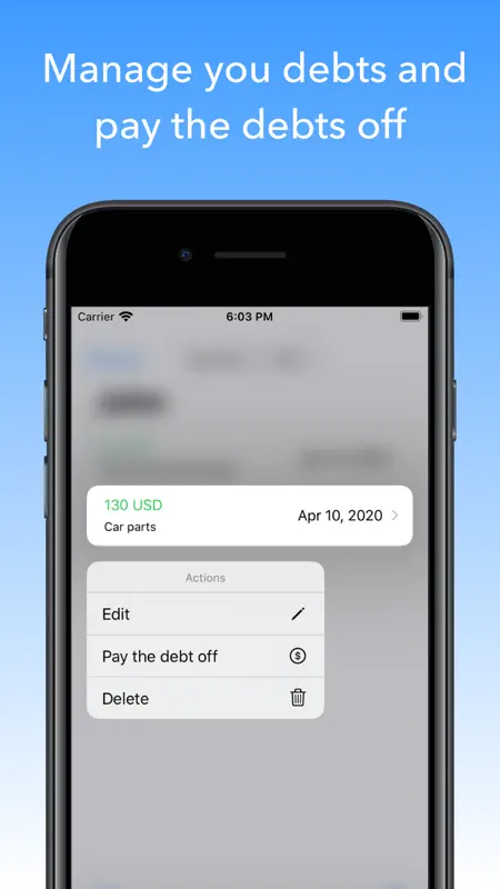 Debt Tracker - Debts Manager screenshot 4 of 5