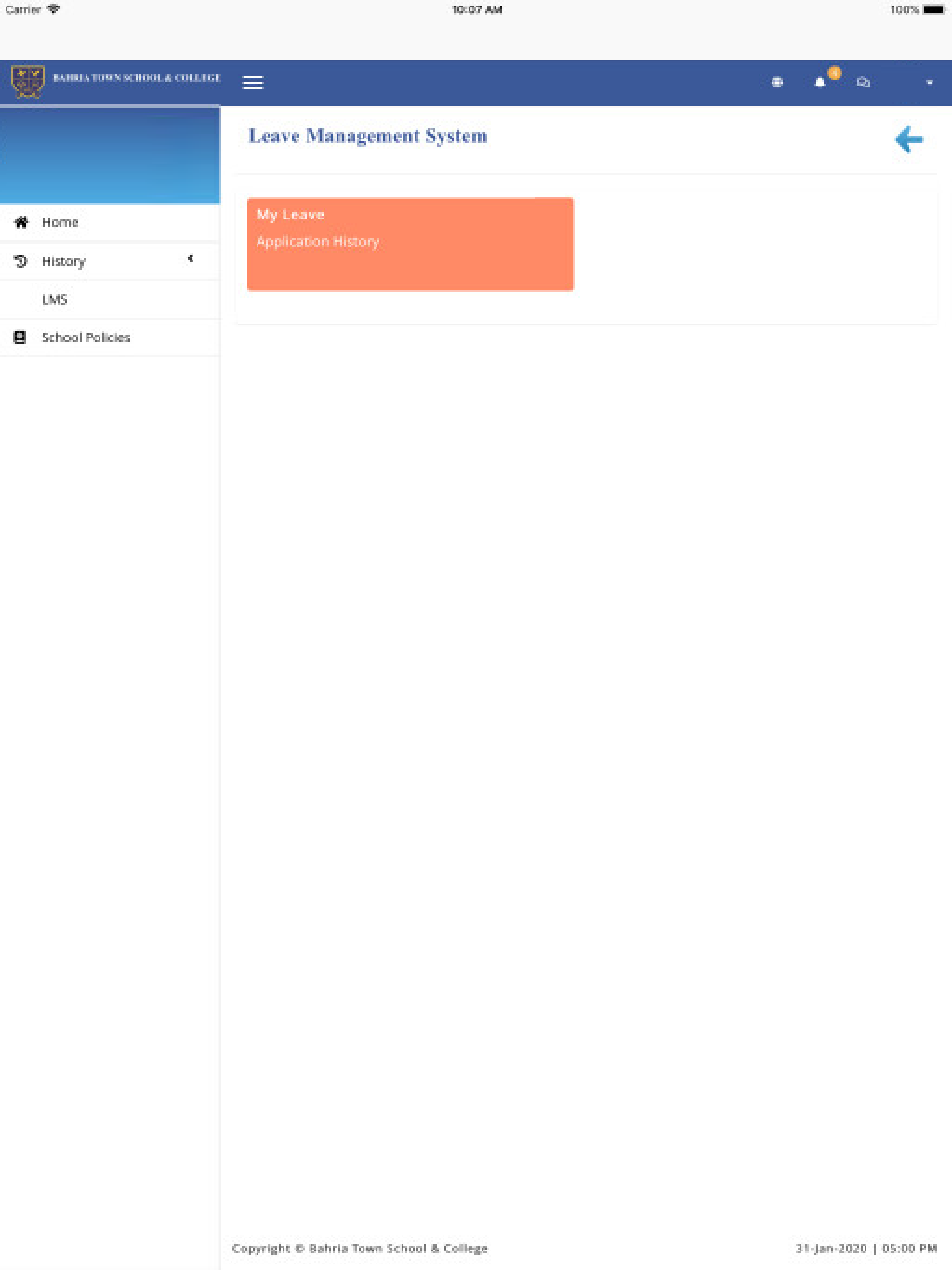 BISC Staff Portal screenshot 6