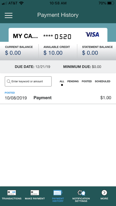 Gather VISA Screenshot