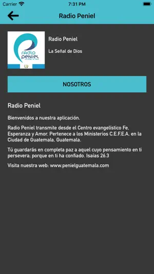 Radio Peniel screenshot 2