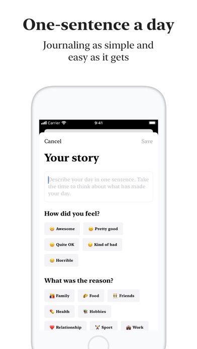 Private Journal: Punkt iPhone screenshot 2 - Health & Fitness app