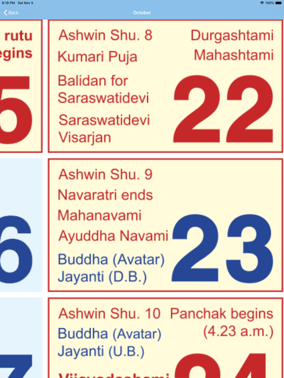 Screenshot #5 pour English Calendar 2025