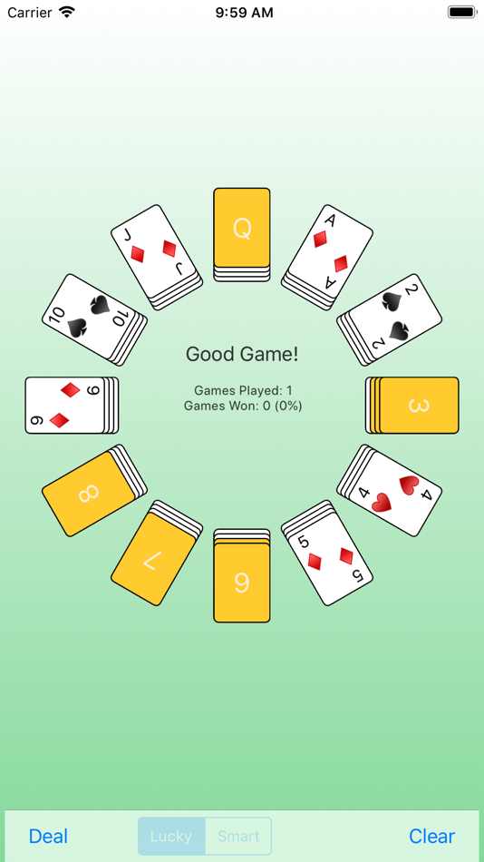 #3. Smart Clock Solitaire (iOS) 由: GLBW Consultoria de Engenharia e Inform?tica ltda