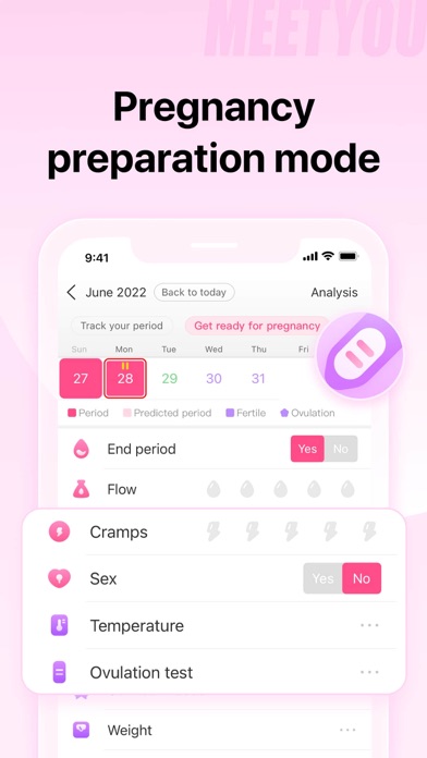 MeetYou - Period Tracker Screenshot