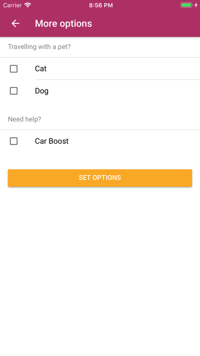 Mega Taxi iPhone screenshot
