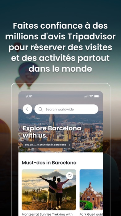 Screenshot #1 pour Viator visites et activités