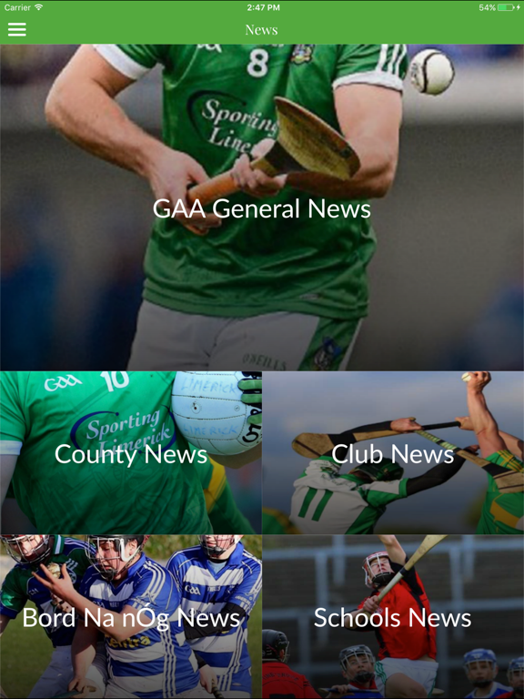 Limerick GAA iPad screenshot 3 - Sports app