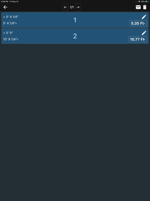Screenshot #5 pour Feet and Inches Calculator