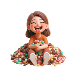 Candies Girl Stickers
