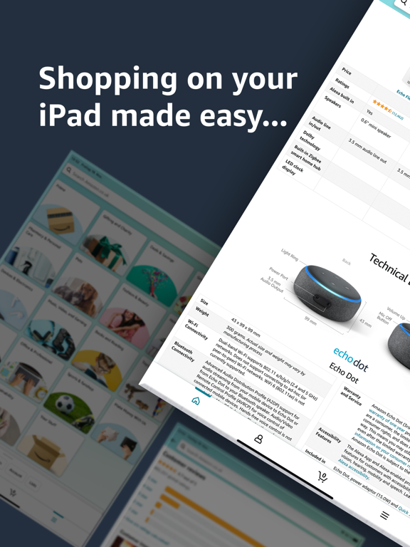 Amazon Shopping iPad app afbeelding 1