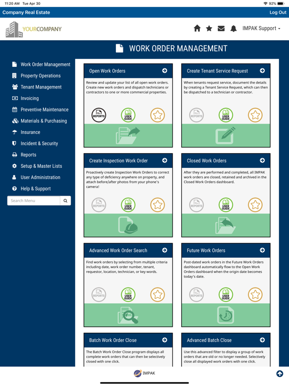 IMPAK iPad screenshot 1 - Business app