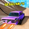 Car racing - drift and crash icon