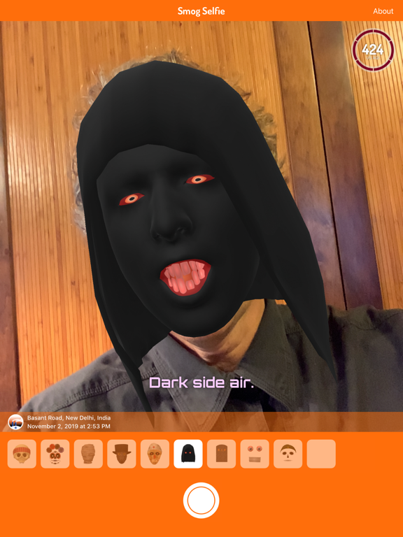 Smog Selfie iPad screenshot 10 - Weather app