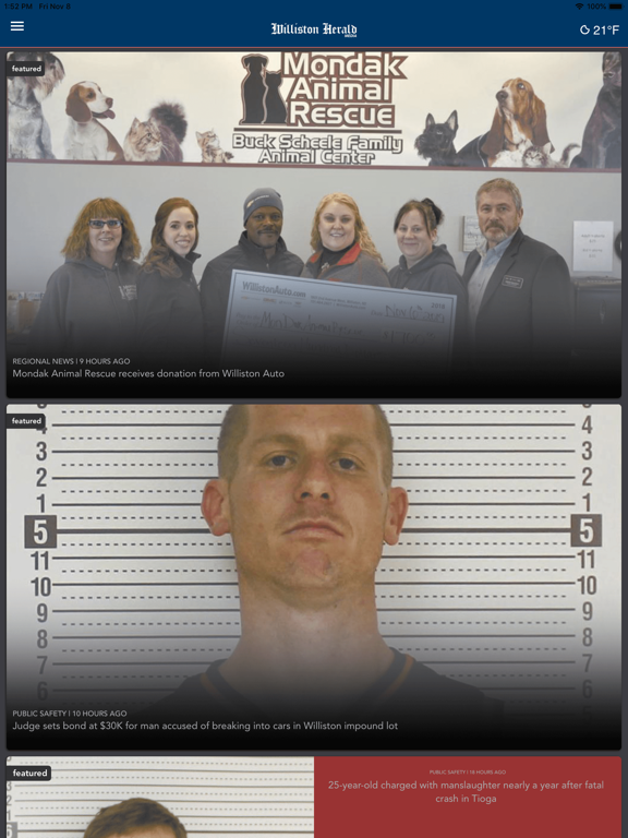 The Williston Herald iPad screenshot 4 - News app