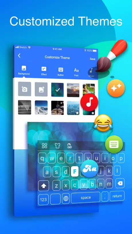 FUN Keyboard -Emoji & Themes