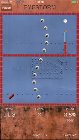 Eyestorm Lite (Jezzball clone) screenshot 5