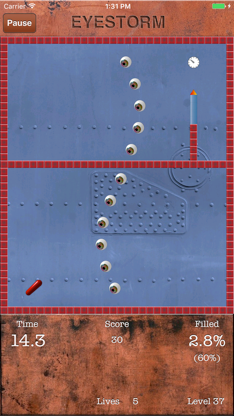 Eyestorm Lite (Jezzball clone) screenshot 5