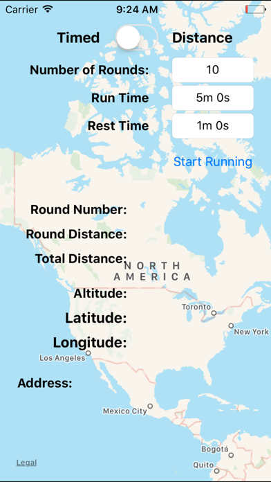 Screenshot #1 pour Distance Interval Trainer