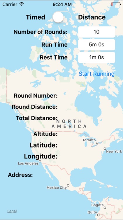 Distance Interval Trainer