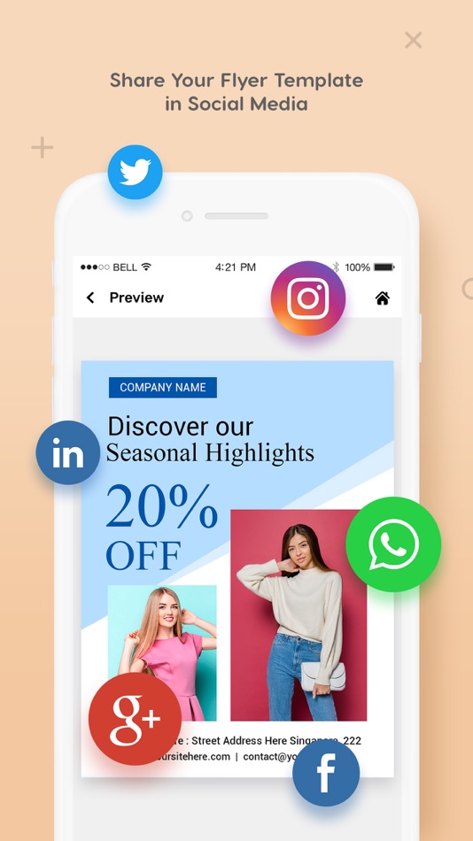 #7. Flyer Maker Poster Design (iOS) 由: Hiteshkumar Hihoriya