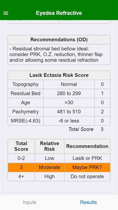 Eyedea Refractive iPhone screenshot 6 - Medical app