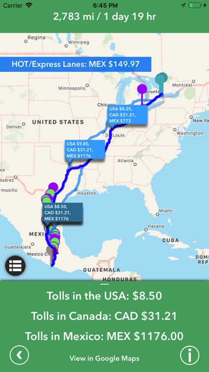 Tollsmart Toll Calculator