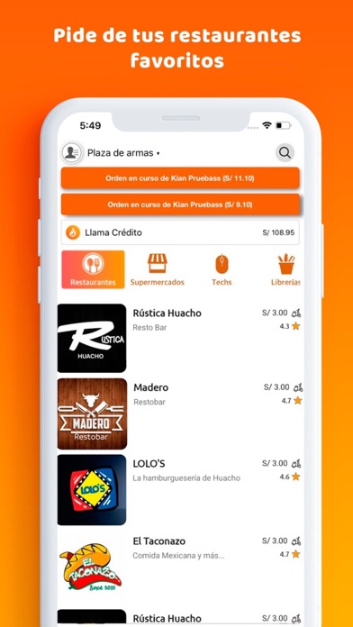 Screenshot #1 pour Llamafood - App de Delivery