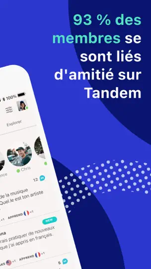 Capture d'écran de Tandem : Pratique Tes Langues sur iPhone 2