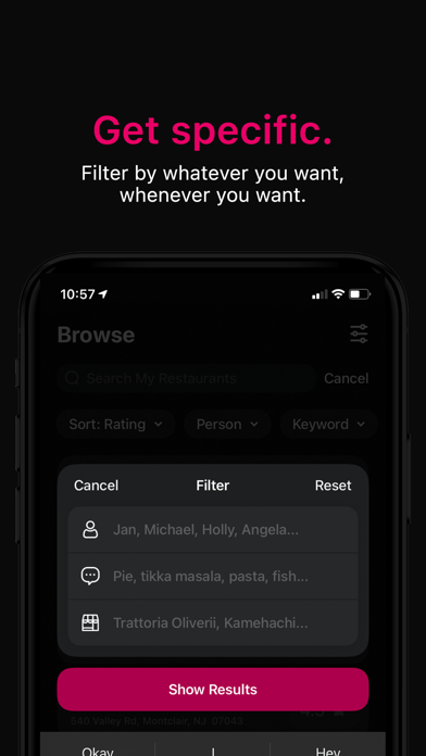 Phissy: Restaurant Organizer Screenshot