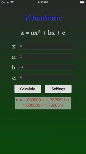 iQuadratic screenshot 2