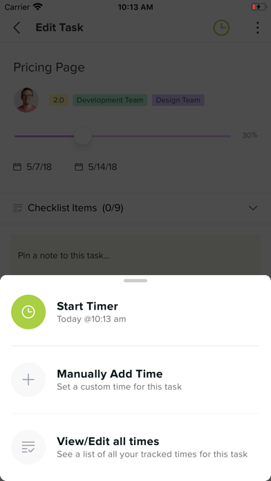 Screenshot #2 pour TeamGantt Companion