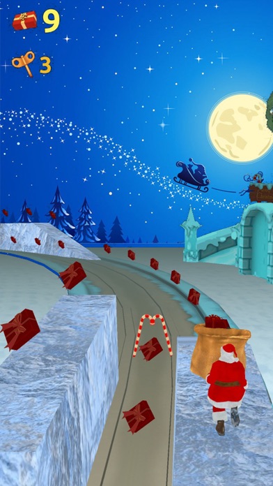 Screenshot #1 pour Christmas Run 3D: Santa Game