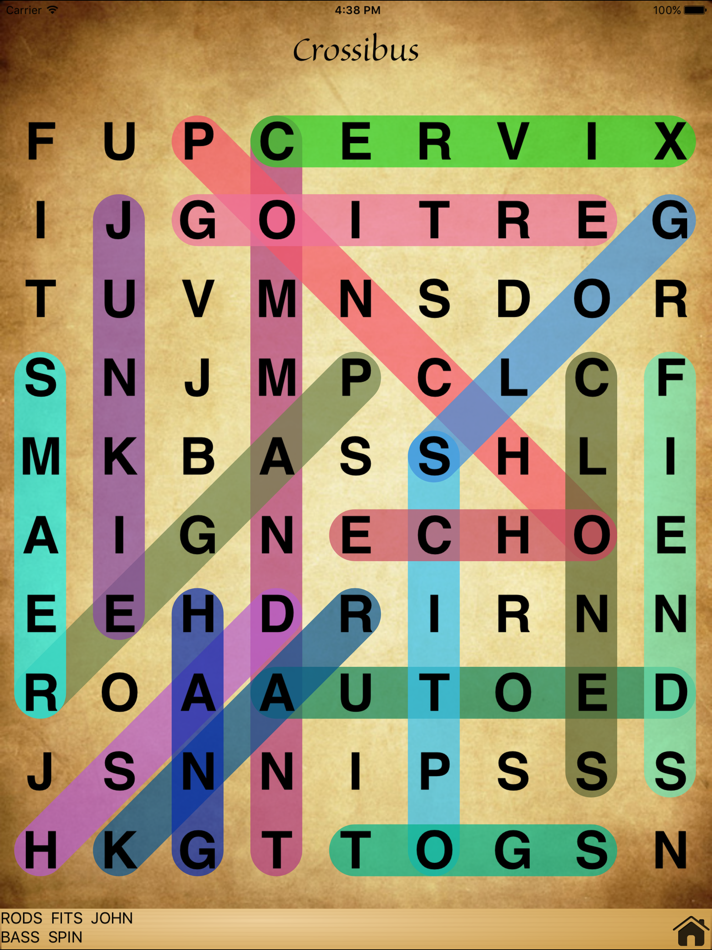 #2. Crossibus - Word Search Puzzle (iOS) By: Heitz Bruno