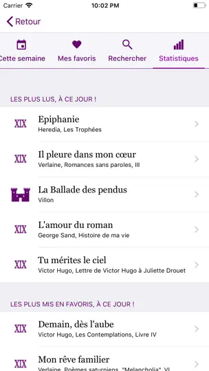 Capture d'écran de Un Texte Un Jour sur iPhone 8