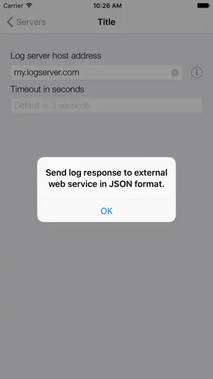 Server tester screenshot 4