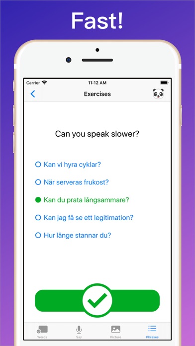 Learn Swedish + Screenshot