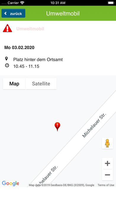 AWRM Abfall-App Screenshot