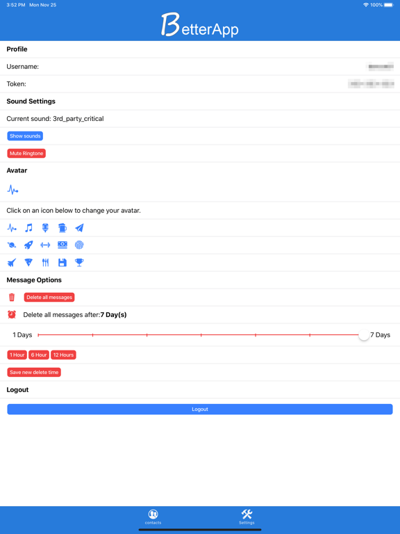 BetterApp iPad screenshot