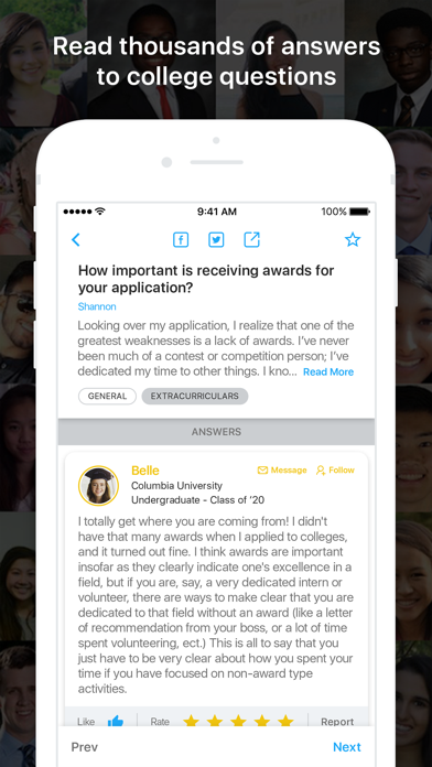 Hindsight - College Mentorship Screenshot