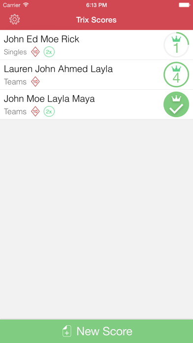 Trix & Tarneeb Scores iPhone screenshot 5 - Games app