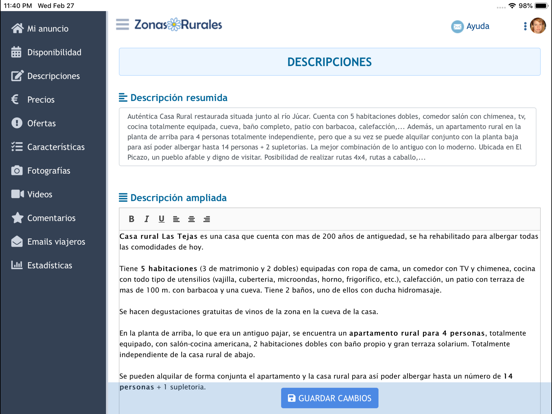 ZonasRurales (propietarios) iPad screenshot
