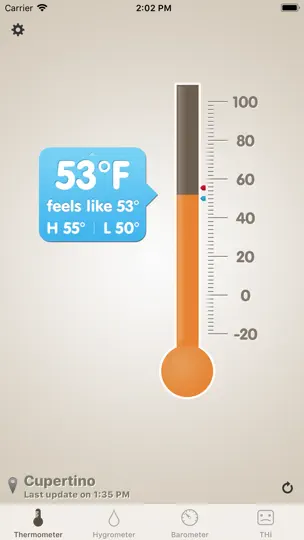 Thermo-hygrometer iPhone-skjermbilde 1